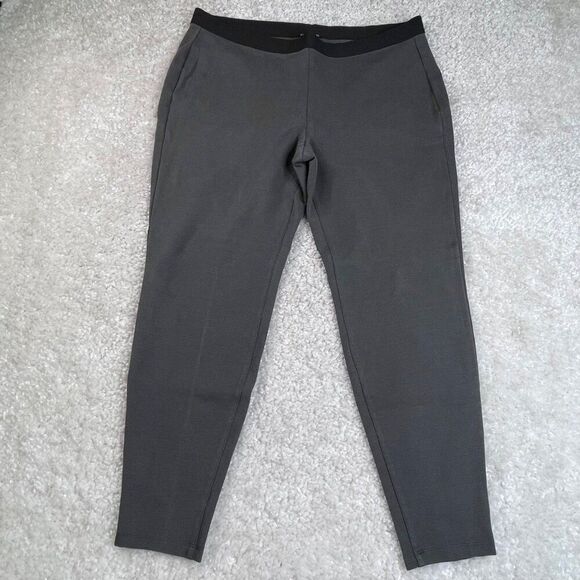 Eileen Fisher Pull On Ponte Skinny Pant Charcoal Gray - Picture 1 of 7